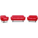 JVmoebel Sofa, Sofagarnitur 3+2+1 Couch Polster Sofas Couchen Wohnzimmer Design Chesterfield, rot, Rot