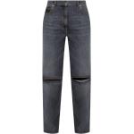 Graue Bestickte J.W. Anderson Ripped Jeans & Zerrissene Jeans mit Reißverschluss aus Denim für Damen 