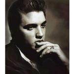 JWJQTLD Leinwanddruck，Mordern Klassische Musik Elvis Presley Sänger König des Rock'n'Roll Plakat Und Druck Wandkunst Bild Wohnzimmer Wohnkultur Geeignet Für Alle Wanddekorationen, 50X70Cm Ohne Rahmen