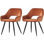 Reduzierte Orange Moderne Bürostühle & Schreibtischstühle aus Samt gepolstert Breite 0-50cm, Höhe 0-50cm, Tiefe 0-50cm 