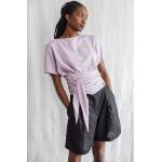 Fliederfarbene Jyoti Nachhaltige Blusenshirts & Schlusen aus Viskose für Damen Größe XL 