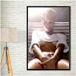 JYSHC Leinwand Poster Rihanna (Rihanna) Musik Sänger Hip Hop Leinwand Bild Home Decoration Lz2Mt 40X60Cm Kein Rahmen