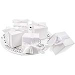 Weiße Geschenkboxen & Geschenkschachteln aus Papier zur Hochzeit 