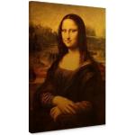 Schwarze Shabby Chic Mona Lisa Kunstdrucke 60x40 