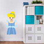 K&l Wall Art - Playmobil Cinderella Disney Wandtattoo 19x40cm Aufkleber Mädchen Kinderzimmer