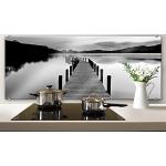 Schwarze K&L Wall Art 3D Glasbilder aus Glas 40x100 