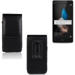 Schwarze Huawei P8 Lite Cases Art: Gürteltaschen aus Kunstleder 