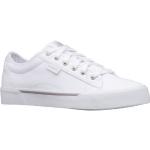 Weiße Unifarbene K-Swiss Low Sneaker aus Textil atmungsaktiv für Damen Größe 40 