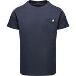 Marineblaue Streetwear Kurzärmelige K-WAY Shirts mit Tasche für Herren Größe XL für den für den Frühling 