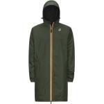 K-Way - Wind- und wasserdichte lange Jacke - Le Vrai 3.0 Eiffel Warm Green Black für Herren - Größe XL - Khaki