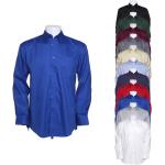 Hellblaue Langärmelige Kustom Kit Button Down Kragen Herrenlangarmhemden aus Baumwolle Größe 7 XL 