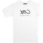 Weiße Kurzärmelige K1X T-Shirts mit Basketball-Motiv aus Polyester Größe M 