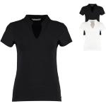 Schwarze Elegante Kurzärmelige Kustom Kit T-Shirts aus Baumwolle für Damen Größe XS 