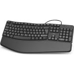 Kabelgebundene Tastatur »EKC-400« mit Handballenauflage schwarz, Hama