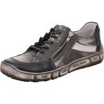 Kacper Shoes Schnürschuh Sneaker hochwertigem Leder grau dunkelblau weiß