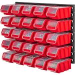 Rote Werkbänke aus Kunststoff UV-beständig 25-teilig 