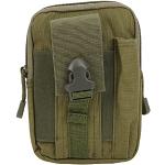Armeegrüne Vintage Bauchtaschen & Hüfttaschen mit Reißverschluss aus Nylon 