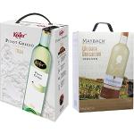Reduzierte Trockene Italienische Bag-In-Box Pinot Grigio | Grauburgunder Weißweine 3,0 l 