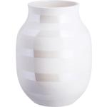 Kähler Omaggio Vase H 20cm perlweiß/H 20cm / Ø 16cm/Jedes Stück ein Unikat perlweiß H 20cm / Ø 16cm