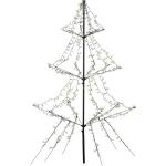 Beige Kaemingk Lichterbäume Außen mit Weihnachts-Motiv aus Metall 