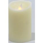 Elfenbeinfarbene 9 cm Kaemingk Runde LED Kerzen mit beweglicher Flamme 