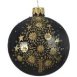 Schwarze Kaemingk Christbaumkugeln & Weihnachtsbaumkugeln aus Glas 