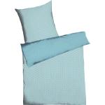 Grüne KAEPPEL Feinbiber Bettwäsche mit Reißverschluss aus Baumwolle 135x200 