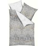 Silbergraue KAEPPEL Bettwäsche Sets & Bettwäsche Garnituren mit Reißverschluss aus Baumwolle trocknergeeignet 