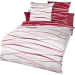 Rote Moderne KAEPPEL Bettwäsche Sets & Bettwäsche Garnituren mit Reißverschluss aus Baumwolle schnelltrocknend 135x200 