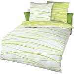 Grüne Moderne KAEPPEL Bettwäsche Sets & Bettwäsche Garnituren mit Reißverschluss aus Baumwolle schnelltrocknend 135x200 
