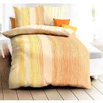 Reduzierte Gelbe KAEPPEL bügelfreie Bettwäsche mit Reißverschluss aus Baumwolle 135x200 2-teilig 