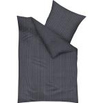 Graue Unifarbene KAEPPEL Feinbiber Bettwäsche mit Reißverschluss aus Textil 135x200 