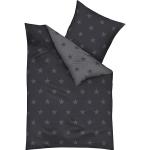 Graue Moderne KAEPPEL Feinbiber Bettwäsche mit Reißverschluss aus Textil 135x200 