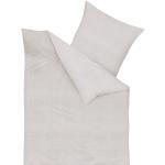 Reduzierte Silberne Unifarbene Seersucker Bettwäsche aus Baumwolle 155x220 