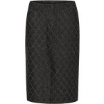 Reduzierte Dunkelgraue Kaffe High Waist Röcke & Taillenröcke aus Baumwolle für Damen Größe 3 XL 