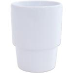 Weiße Creativ Company Kaffeebecher aus Porzellan personalisiert 2-teilig 