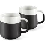 Schwarze TCHIBO Kaffeebecher 350 ml aus Keramik 2-teilig 