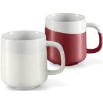 Reduzierte Weiße TCHIBO Kaffeebecher 350 ml aus Keramik 2-teilig 