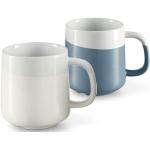 Reduzierte Blaue TCHIBO Kaffeebecher 350 ml aus Keramik 2-teilig 