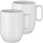 Weiße Minimalistische WMF Barista Kaffeetassen aus Porzellan stapelbar 2-teilig 