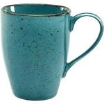 Reduzierte Blaue CreaTable Nature Collection Kaffeebecher aus Steingut 6-teilig 