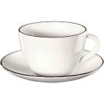 Reduzierte Weiße Minimalistische Asa À Table Kaffeetassen-Sets 200 ml aus Porzellan 