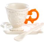Orange Moderne Kaffeetassen-Sets aus Porzellan 