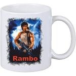 Kaffeetasse Rambo Motiv Nr. 01 Fan Tasse Teetasse Keramik Höhe 9,5cm ? 8cm in Weiß