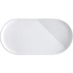 KAHLA 023370A90002C O - The better place Platte oval 20 cm weiß ovale Servierplatte aus Porzellan, Mini Platte, hochwertiges Geschirr mit Relief, Fine Dining Geschirr, flach