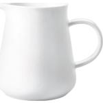 Weiße Moderne Teekannen 1,5l aus Porzellan mikrowellengeeignet 