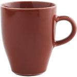 Rote Kaffeebecher aus Keramik 