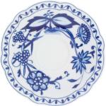 KAHLA Untertasse ROSSELLA ZWIEBELMUSTER 6er Set weiß/ blau - Porzellan - rund - Durchmesser 15 cm - Weiß mit blauem Zwiebeldekor - spülmaschinenfest