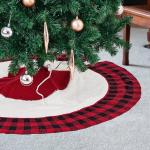 Reduzierte Weiße Weihnachtsbaumdecken matt aus Polyester 