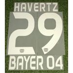 Kai Havertz Flock Set in Matchworn Size für euer Bayer Leverkusen Trikot